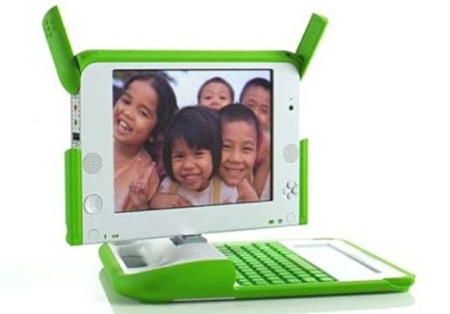 Computador do projeto OLPC