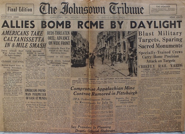 Allies bomb rome