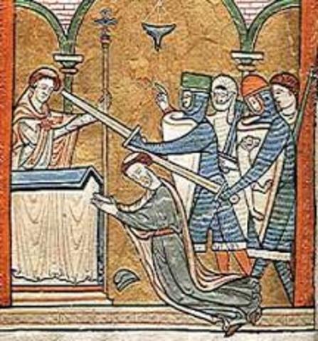 Thomas Becket was murdered