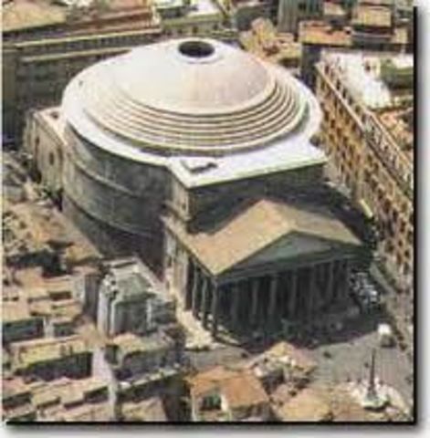 Pantheon constructed by Hadrian