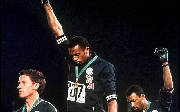 Tommie Smith and John Carlos black power Olympic Salute