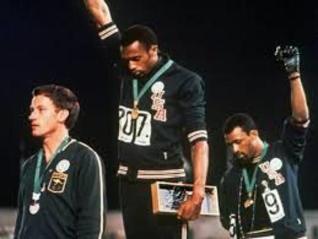 Tommie Smith and John Carlos Black Power Olympic Salute