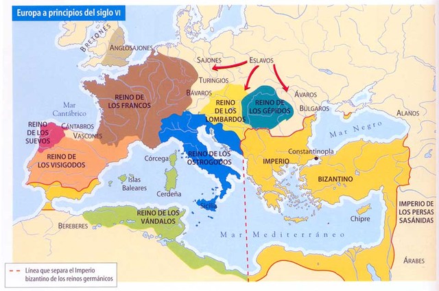 Caída imperio romano de Occidente