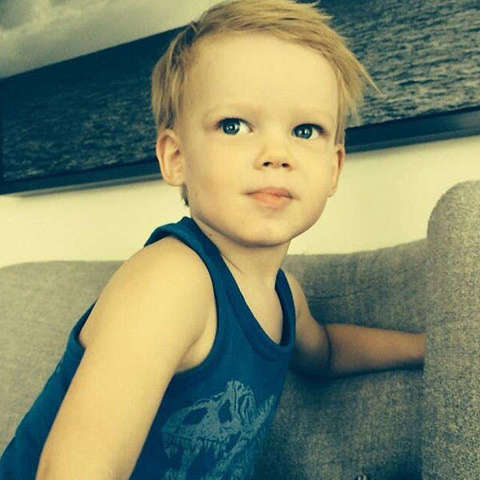 Her baby boy was born