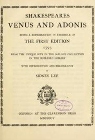 Poem Venus and Adonis