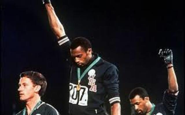 Tommie Smith and John Carlos Black power Olympic salute