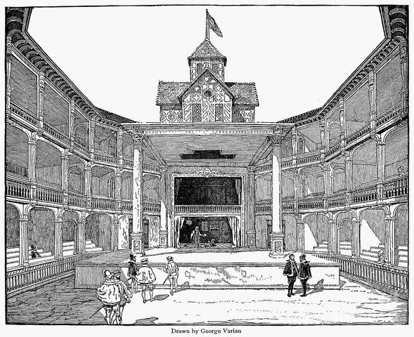 Shakespeare builds The Globe Theater