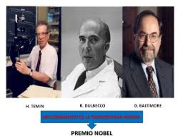 PREMIO NOVEL David Baltimore, Renato Dulbecco y Howard M. Temin (1975)