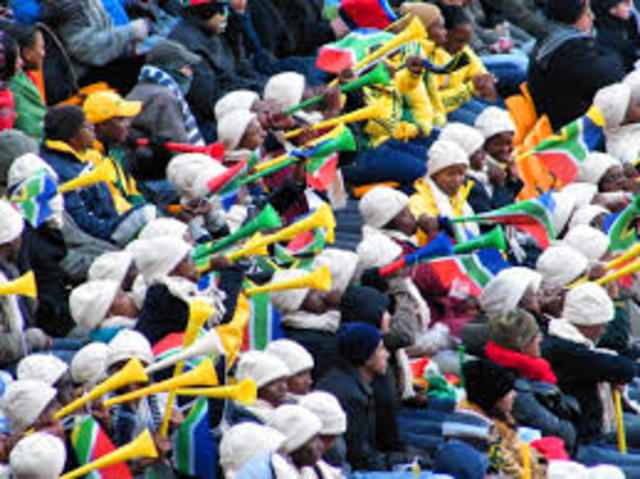 Most People Blowing The Vuvuzela Simultaneously