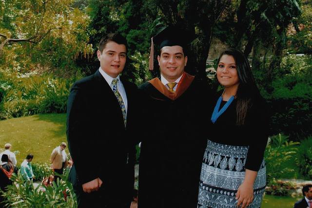 My brother graduated from the university