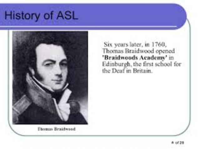 Deaf Education in England- Thomas Braidwood
