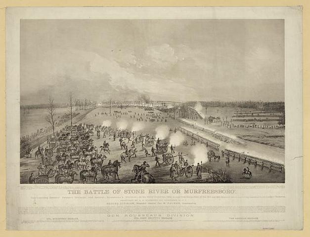 The battle of Stones River (December 31, 1862- January 2, 1863)