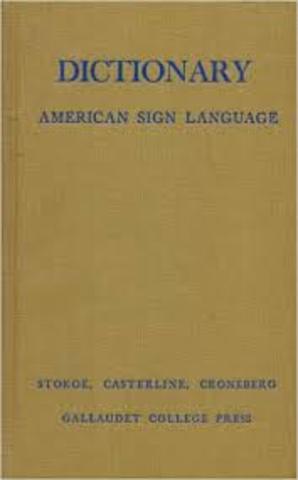 1st Linguistic Book & Defense of ASL as Language Published by William Stoke