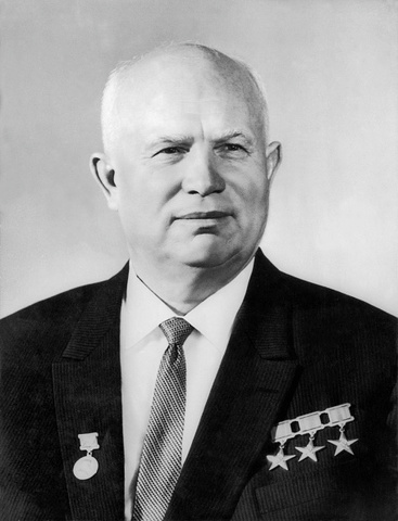 Kennedy meets with Soviet premier Nikita S. Khrushchev in Vienna.