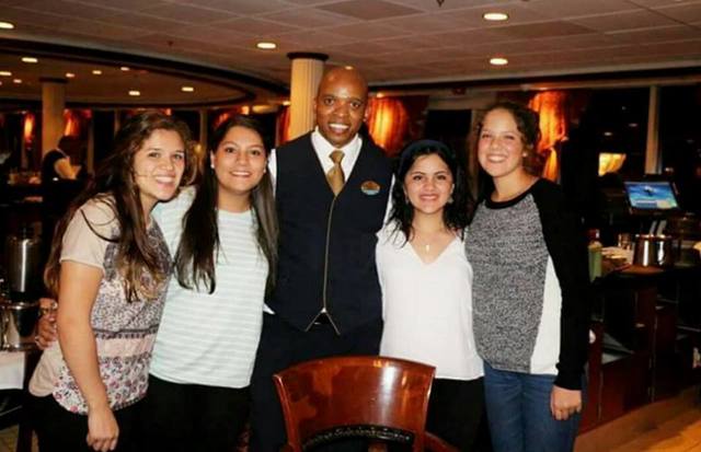 I traveled with my friends to the United States