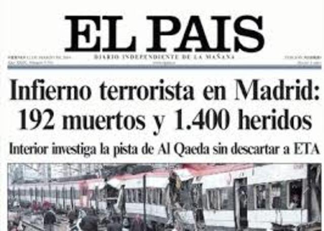 ATENTADO EN ESPAÑA