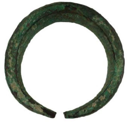 Egyptians were making the first metal rings, which they used as money.