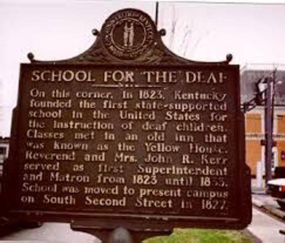 Kentucky School for the Deaf Established