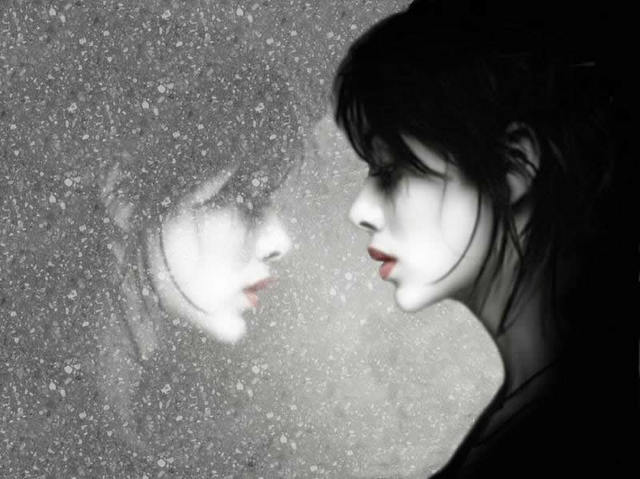 The face in the mirror