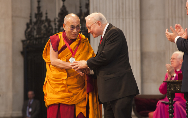 The Dalai Lama is awarded the Noble Peace Prize