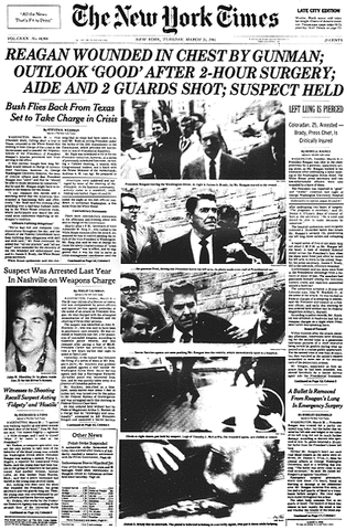 Assassination Attempt on President Reagan
