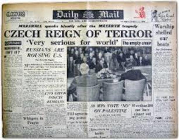 Full invasion and takeover of Czechoslovakia