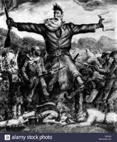 Jonh Brown kills 5 homesteaders in Kansas