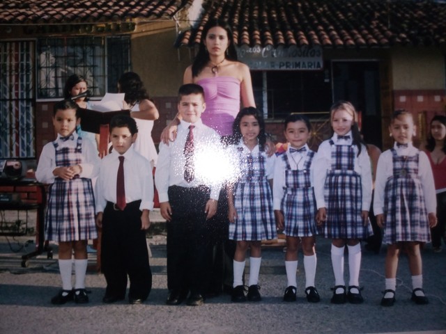 Con mis compañeros de colegio