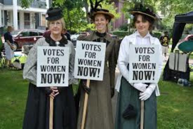 Susan begins petitions for Women's Suffrage