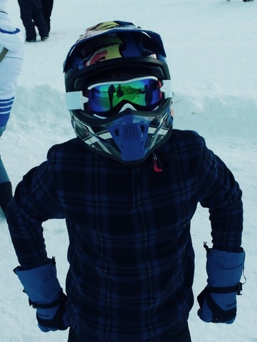 Skiing for the first time