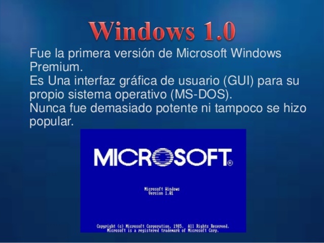 WINDOWS 1.0