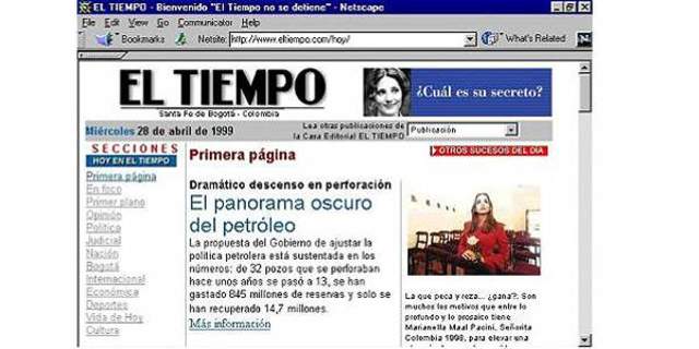 Las páginas en papel de EL TIEMPO migraron a las pantallas de los computadores