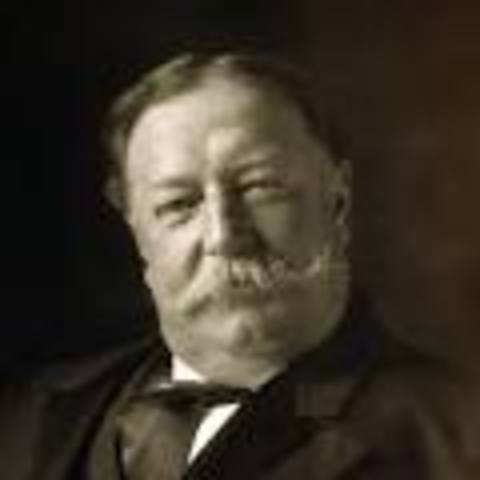 William Howard Taft is elected