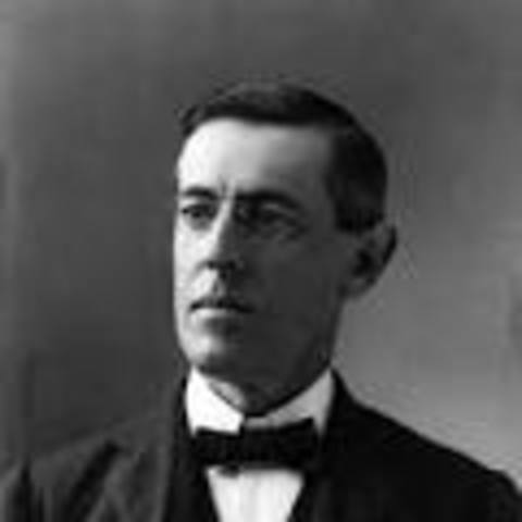 Woodrow Wilson is elected