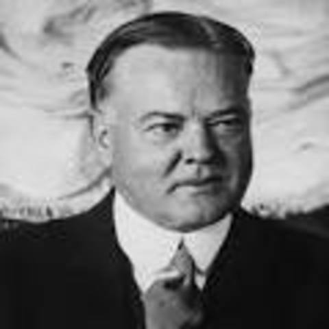 Herbert Hoover is elected