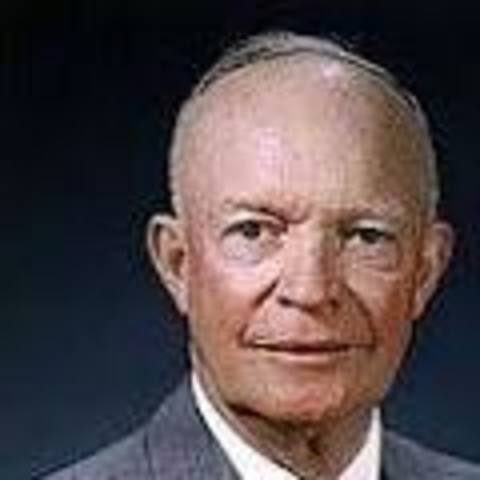 Dwight D. Eisenhower is elected