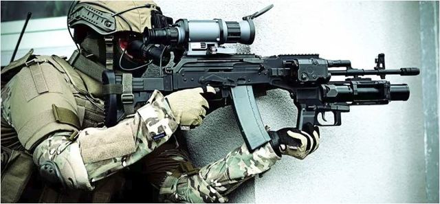 high tech assault rifle