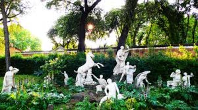 Worked in medici gardens until he died