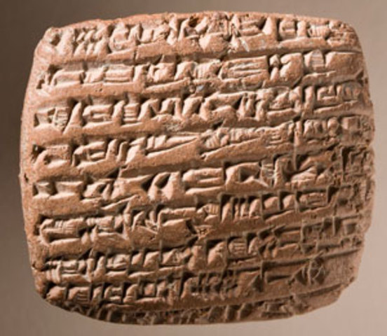 Sumerians writing