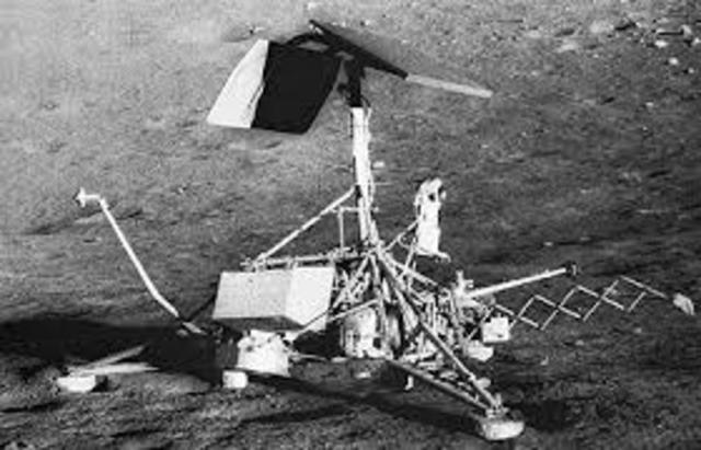 USA Surveyor 1 Soft Lands On The Moon