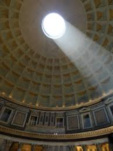 Pantheon constructed by Hadrian