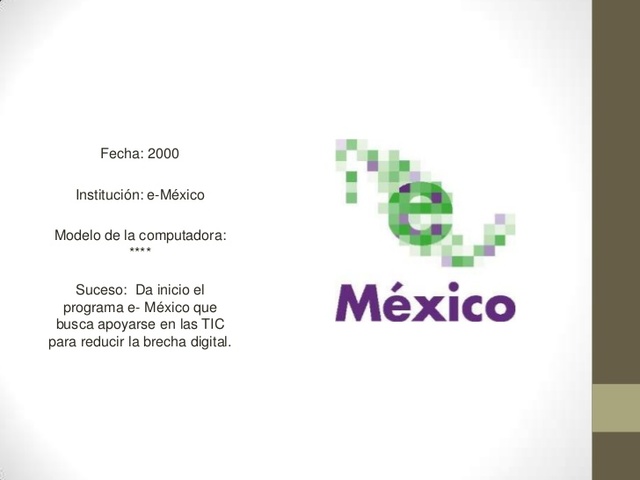 Implementaciòn del programa e-México