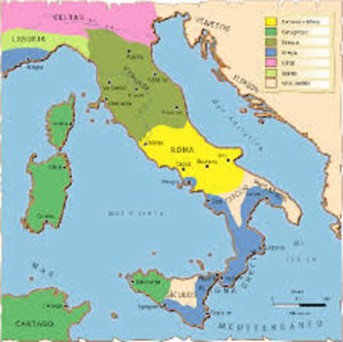 Os latinos expulsam os latinos do Lácio