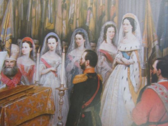 Свадьба Александра Николаевича и принцессы Гессен-Дармштадтской Марии Александровны.