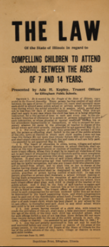 1852 Law Mandating Compulsory Education