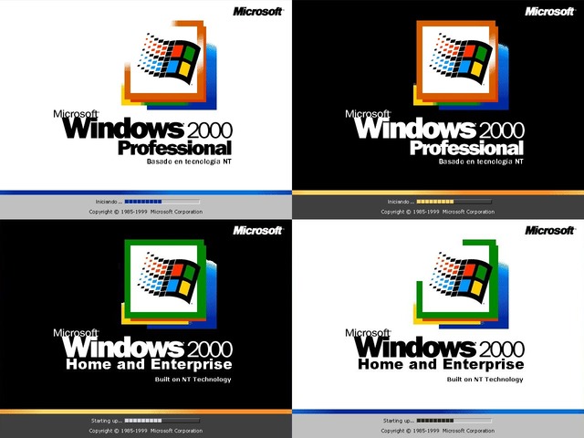 Hay cuatro variantes de Windows 2000: