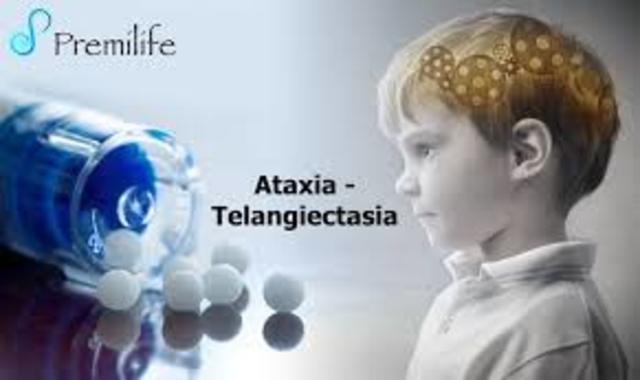 Was 8 years old, when the ataxia gene telangiectasia