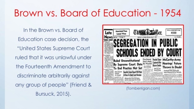 Brown vs. Board of Education