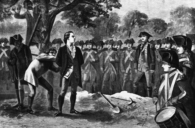 Nathan Hale was captured