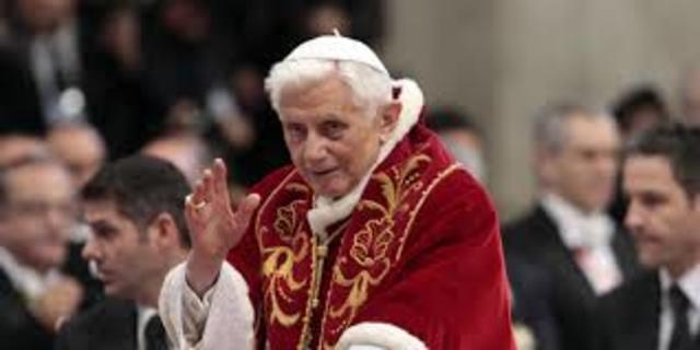 Pope Benedict XVI resigns when I begin my studies at the university.